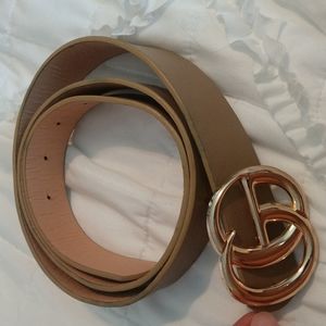 Double G tan belt